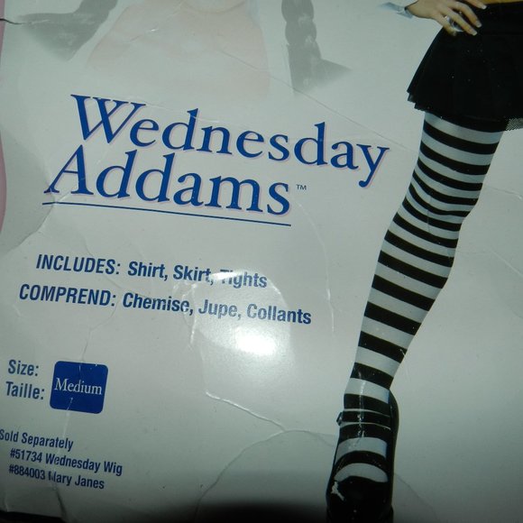 Addams Family Women's Wednesday Addams Costume💥🆕SHIPS FAST😮‍💨⚡🚚 - Picture 4 of 16
